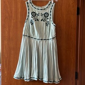 Free People Birds of a Feather gauzy embroidered birds